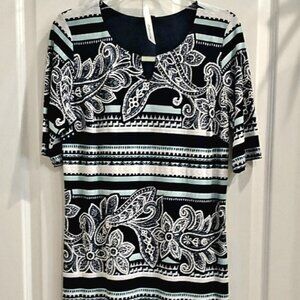 NY Collection Women's Dress Multi-Color Size M